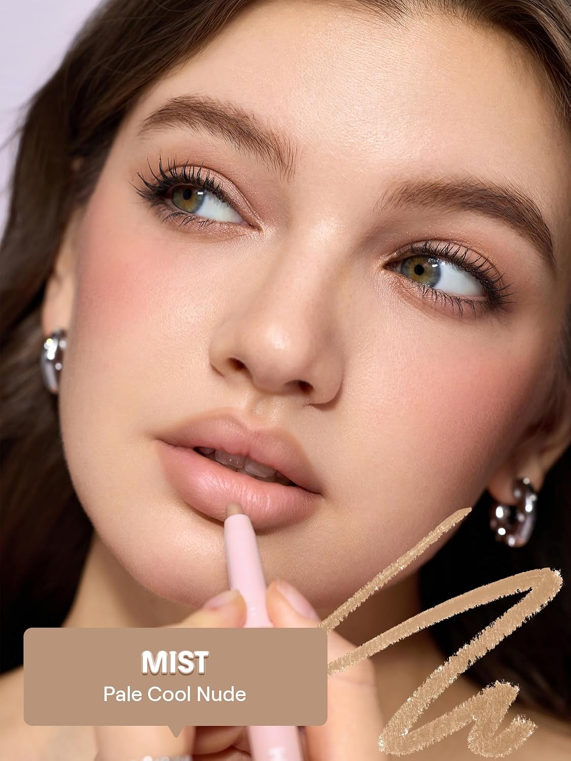 Detalle de SHEGLAM b250428969400 Cloudline Blur Lip Liner, Soft-Focus Long-Wear Finish