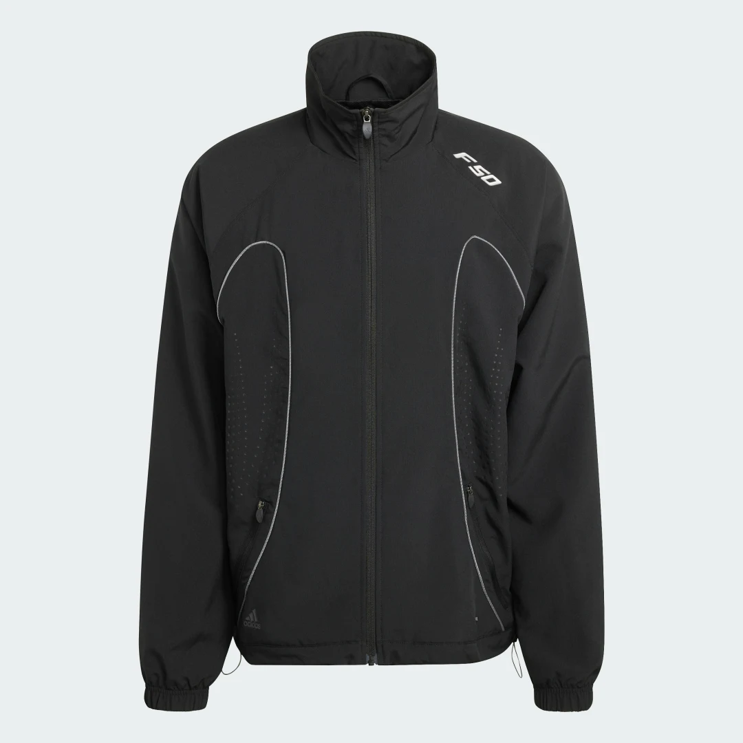 Thumbnail 3 de CHAQUETA DEPORTIVA HOLGADA F50 de Adidas — versión en negro para entrenamiento diario