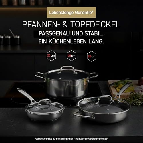 Thumbnail 4 de HexClad Premium Glasdeckel 30 cm – Pfannendeckel mit Dampfauslass