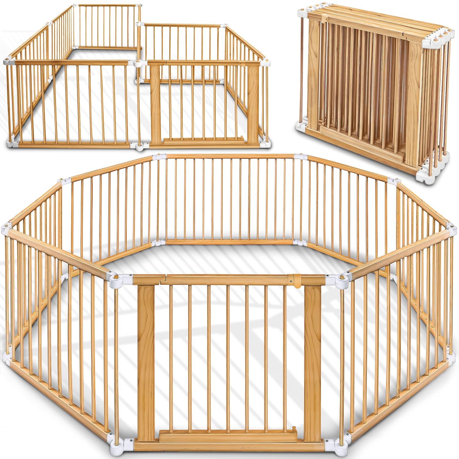 KIDUKU 7,2 Meter Laufgitter XXL 8 Elemente