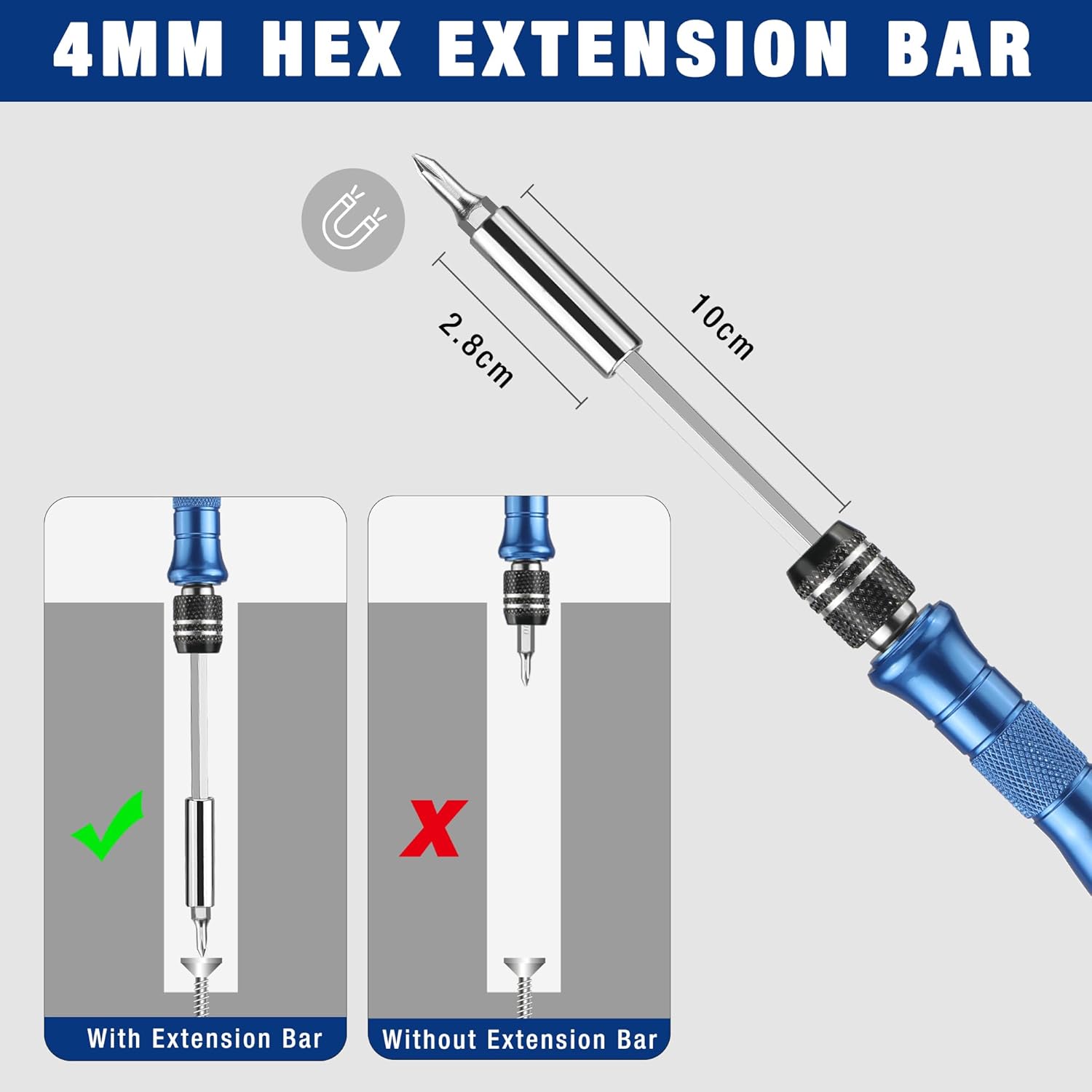 Thumbnail 4 de WORKPRO 44-in-1 Precision Screwdriver Set with S2 Steel Bits (Mini pen-style tool for glasses, watches and electronics)