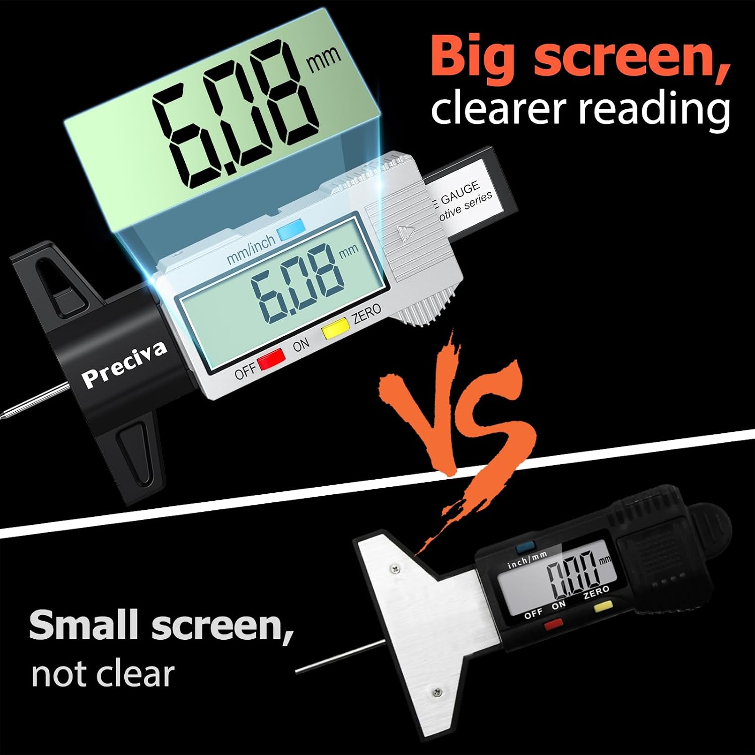 Thumbnail 1 de Preciva Tyre Tread Depth Gauge 0-25.4mm