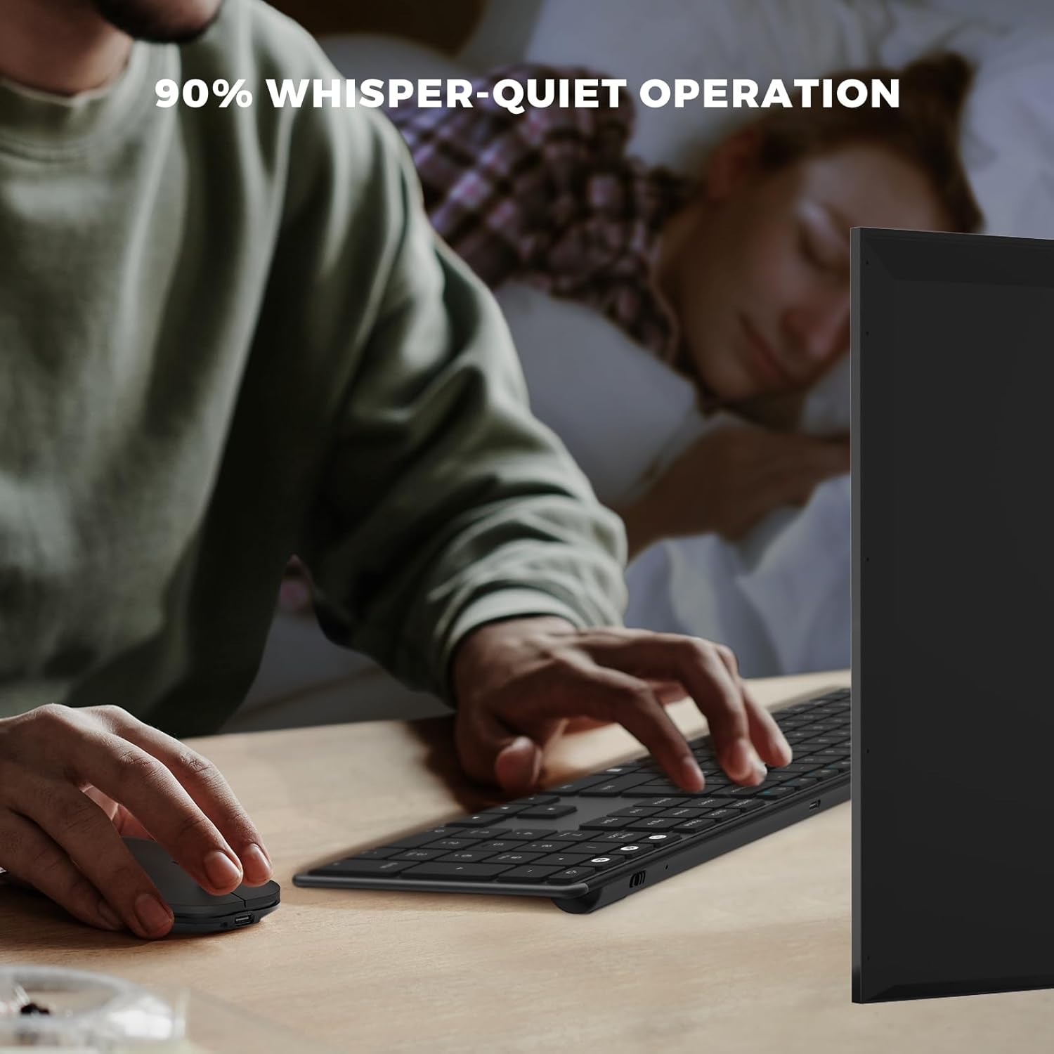 Thumbnail 3 de seenda SKM64-3 Wireless Bluetooth Keyboard & Mouse Set (QWERTY UK) – Ultra-slim rechargeable multi-device