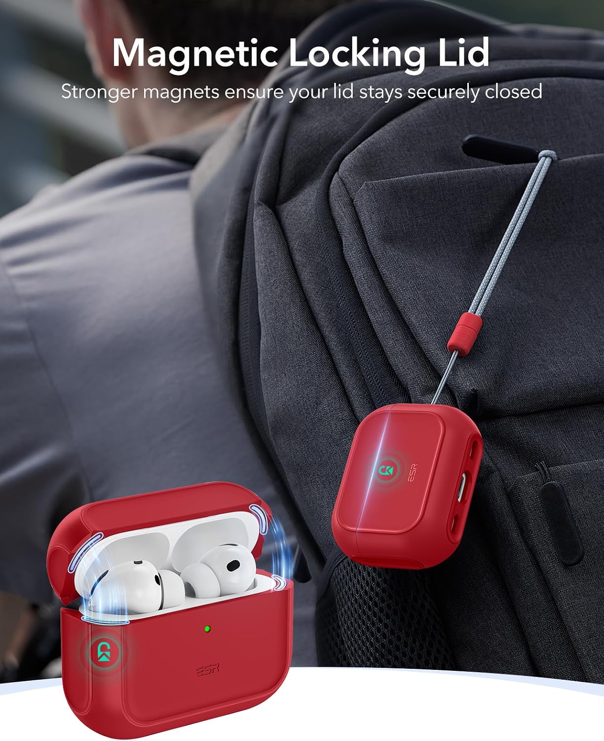 Thumbnail 3 de ESR Coque AirPods Pro 3 protection intégrale compatible MagSafe