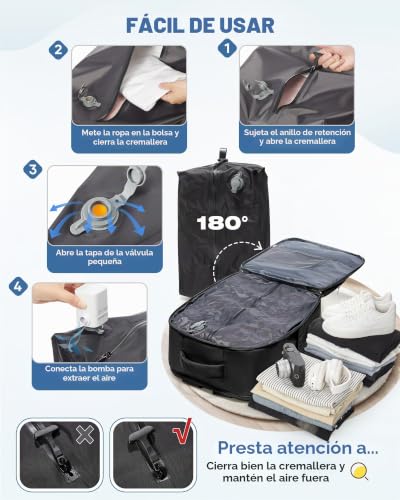 Detalle 2 de SZLX Mochila de Vacío para cabina con bomba integrada — 40×30×17 cm, sistema de compresión al vacío