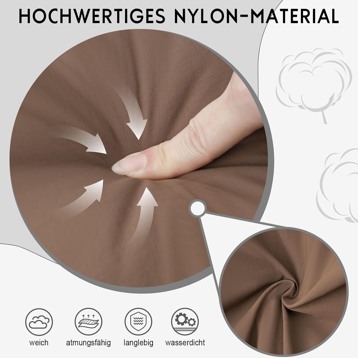 Detalle de VIMUTI Halbmond Umhängetasche Damen – wasserabweisende Nylon Crossbody Bag mit verstellbarem Schultergurt