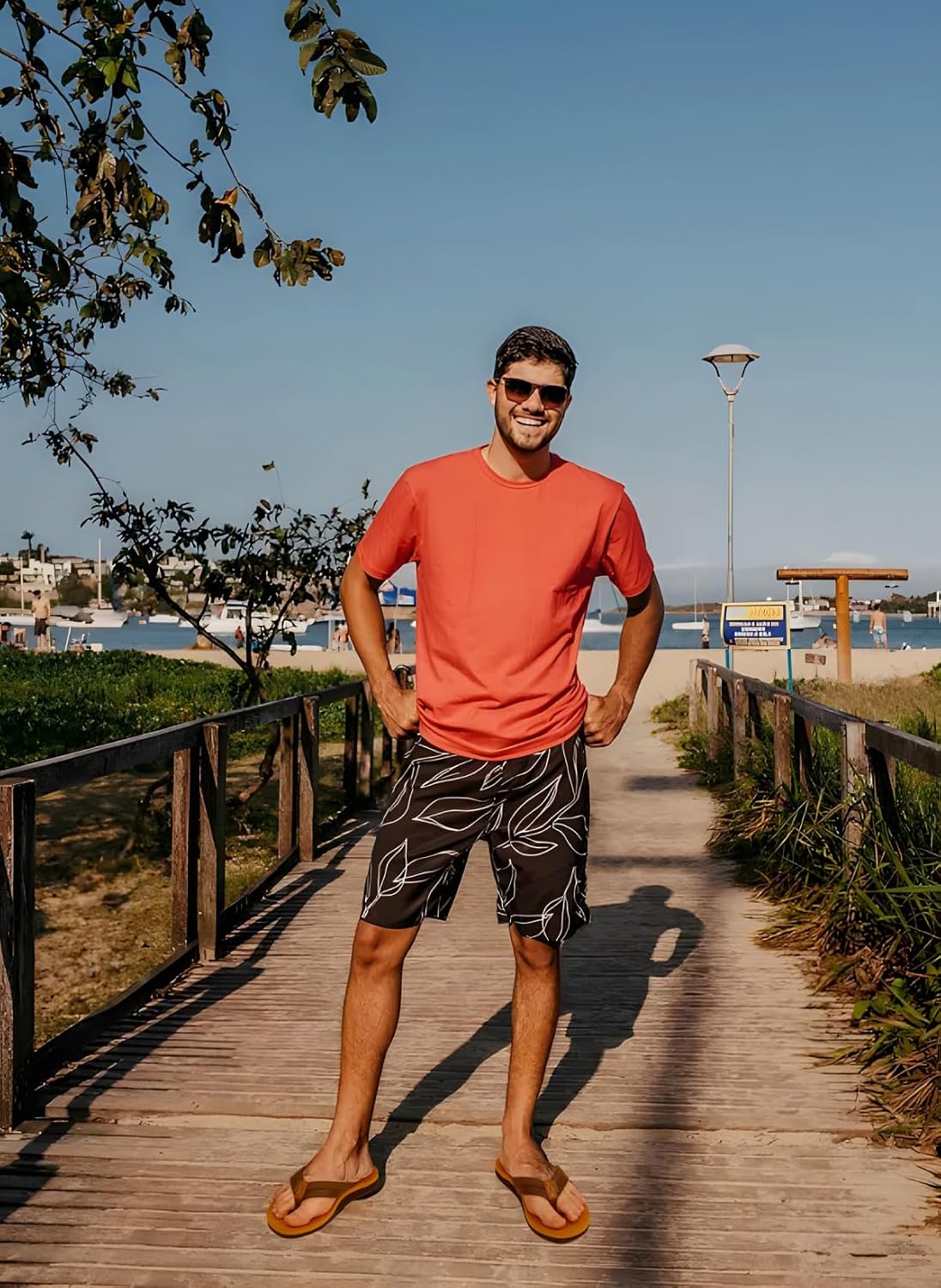 Thumbnail 1 de KuaiLu Men's Flip Flops Arch Support