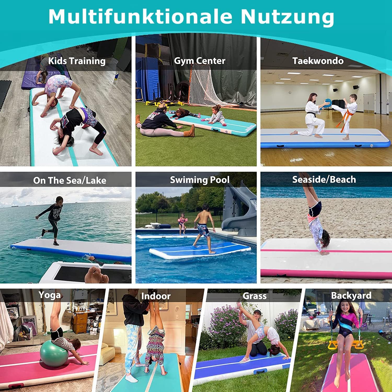 Thumbnail 5 de MEKETUM Air Turn Track Matte 2m Turnmatte