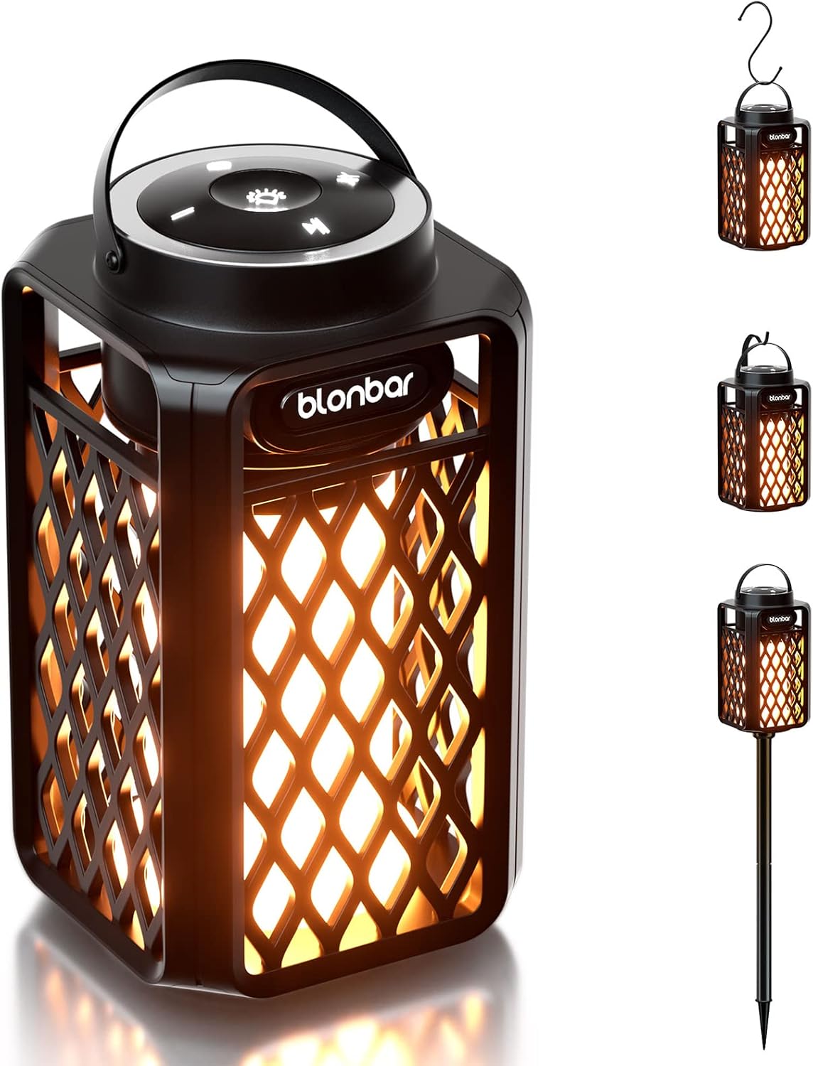 Detalle de Blonbar Led Flame Speaker: Outdoor Bluetooth Speaker with Torch Atmosphere