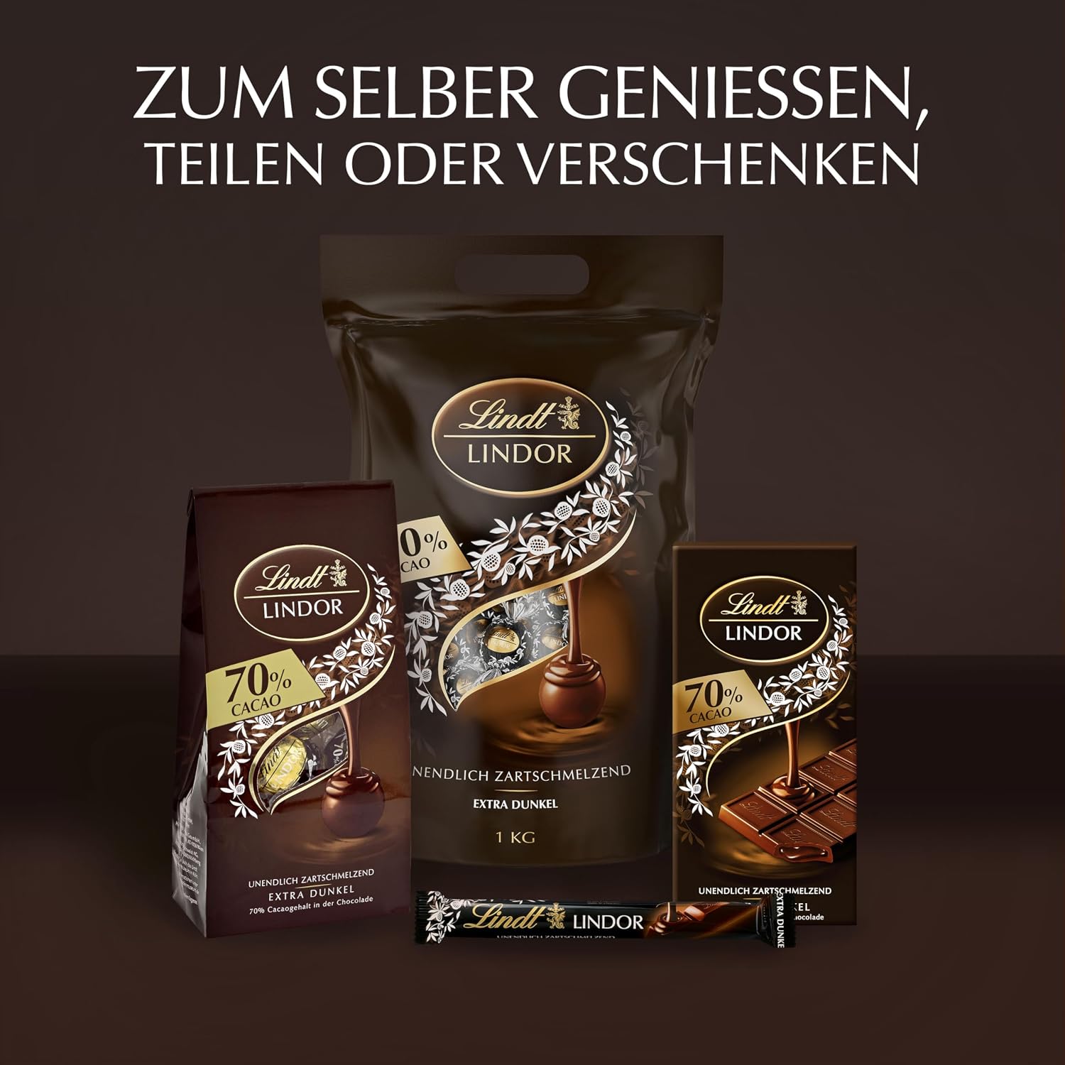 Thumbnail 6 de Lindt LINDOR Extra Dunkel 1 kg 🍫