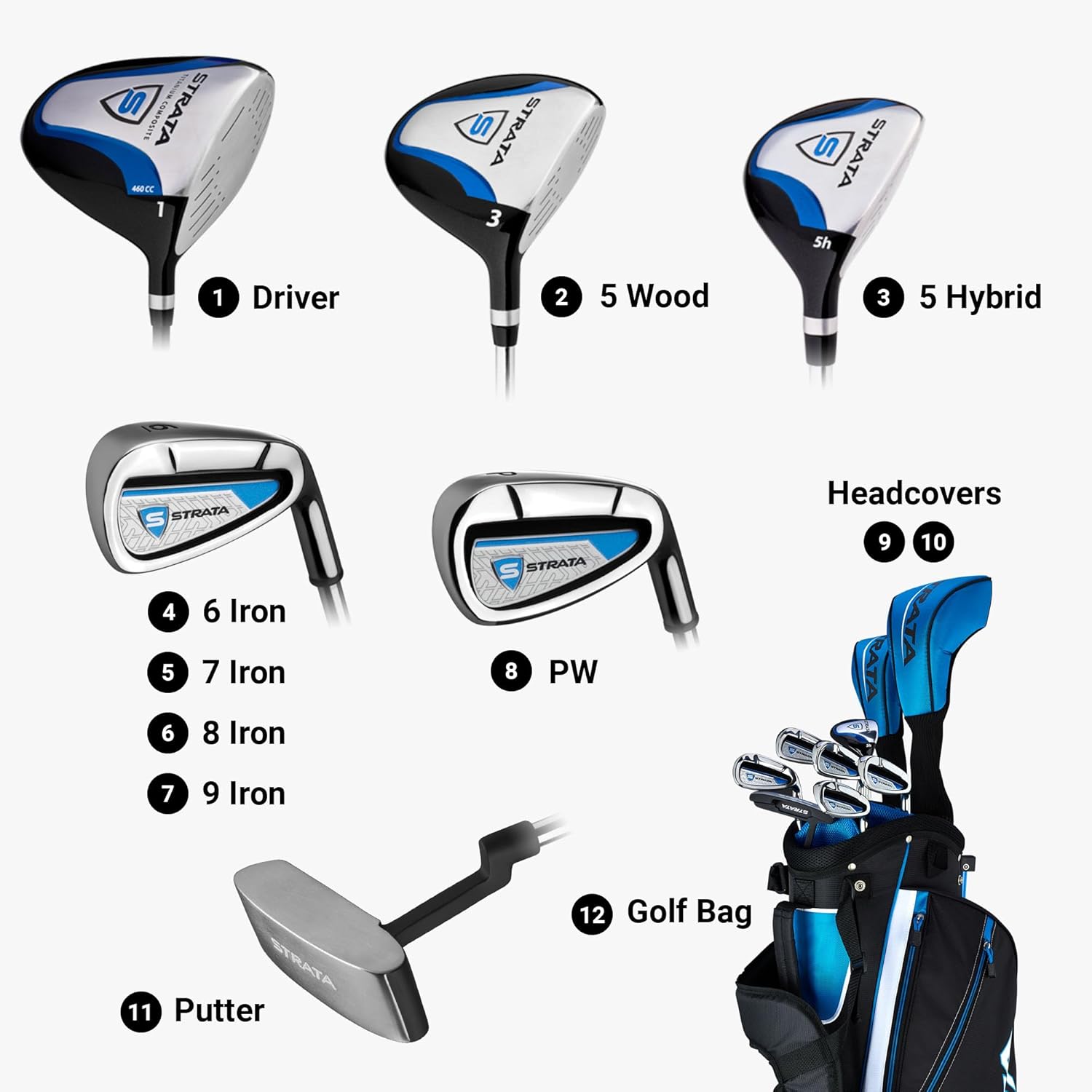 Thumbnail 2 de Strata Men's Golf Club Package Set