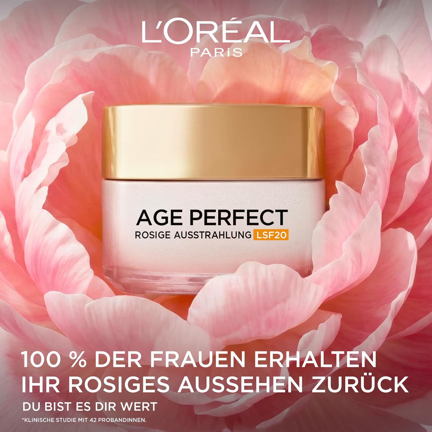 Detalle 2 de L’Oréal Paris Rosé Tagespflege LSF 20 – Age Perfect Golden Age, 50 ml