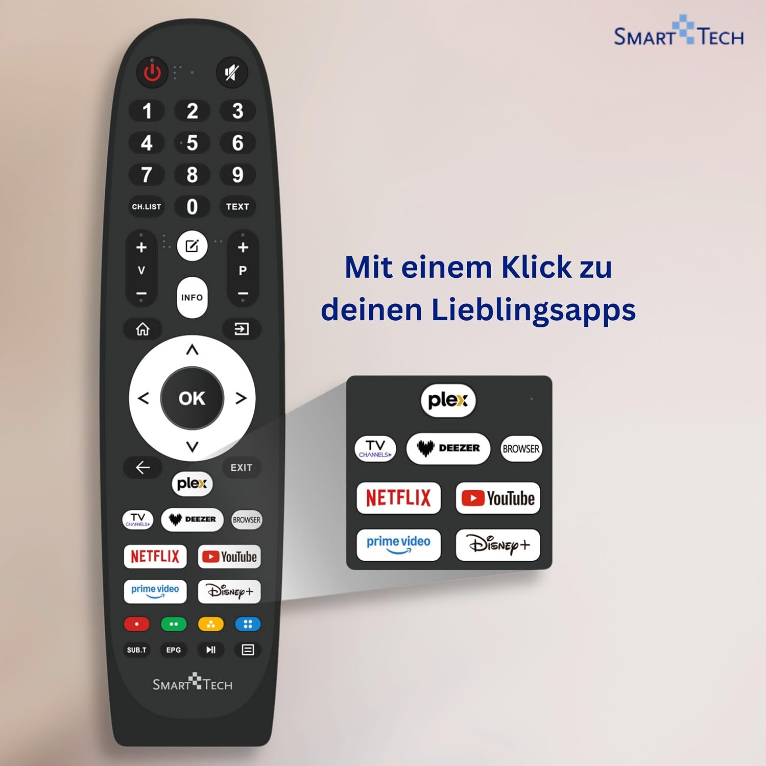 Detalle de Smart Tech 40FV02V: 40 Zoll Full HD Smart TV mit VIDAA, Triple-Tuner & Dolby Audio