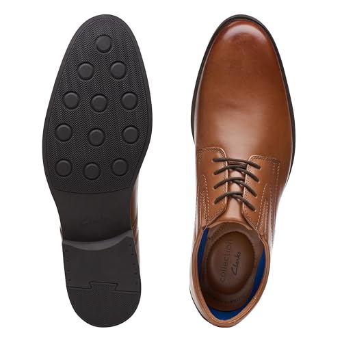 Thumbnail 3 de Clarks Whiddon Plain Oxford piel Dark Tan 44 EU 👞