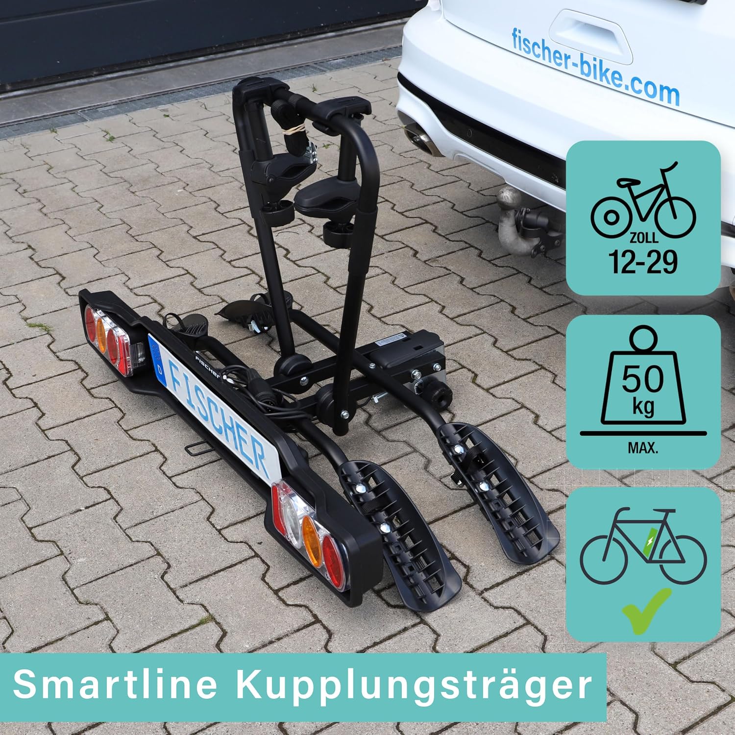 Detalle 2 de Fischer SmartLine Fahrradträger 50 kg