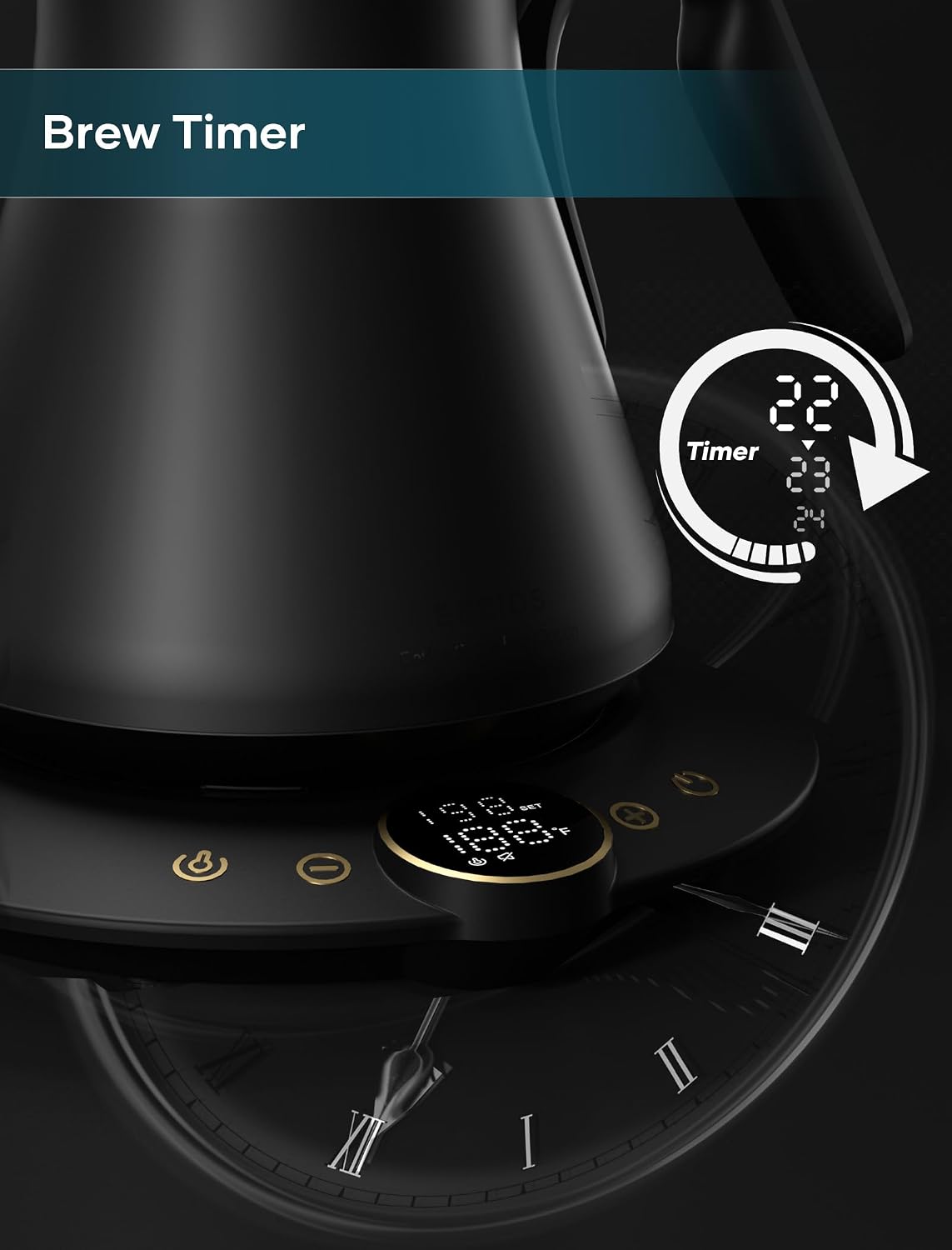 Thumbnail 5 de intasting Gooseneck Kettle 1500W 0.9L