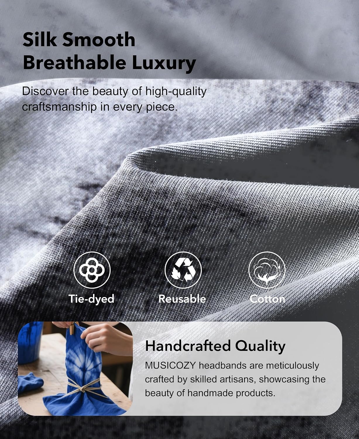 Detalle de MUSICOZY Sleep Headphones with Bluetooth 5.4