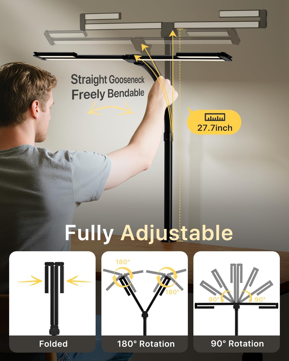Thumbnail 1 de ONEMIX 42" LED Desk Lamp