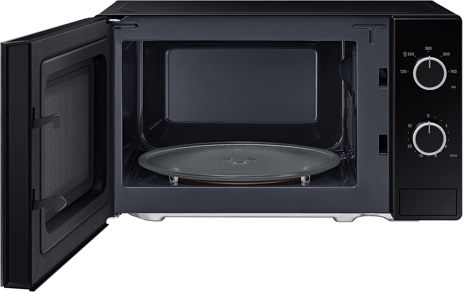 Detalle de Samsung Forno a Microonde MS20A3010AL: design minimalista e cottura essenziale da libera installazione