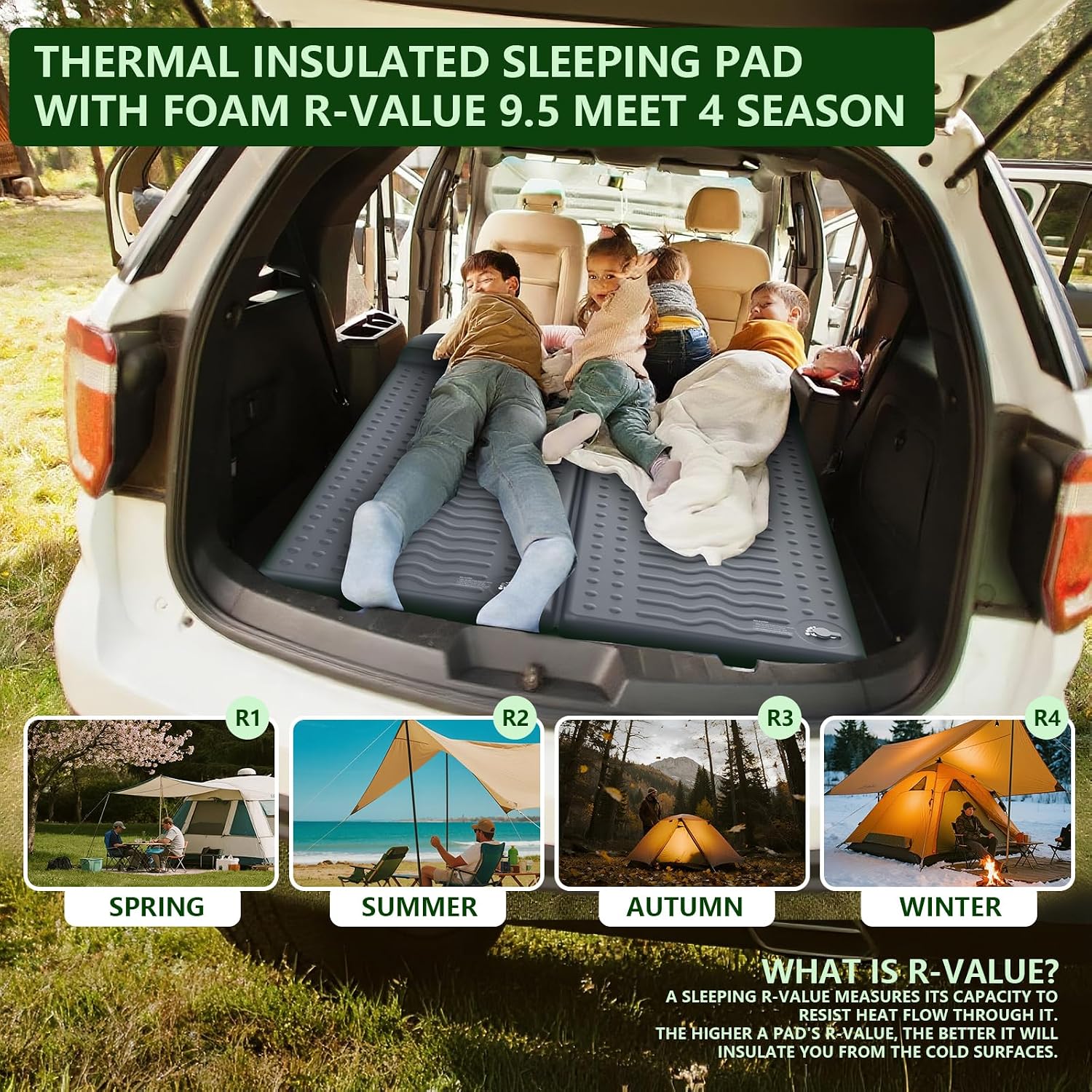 Thumbnail 5 de HiiPeak Memory Sleeping Pad 9.5 R-Value