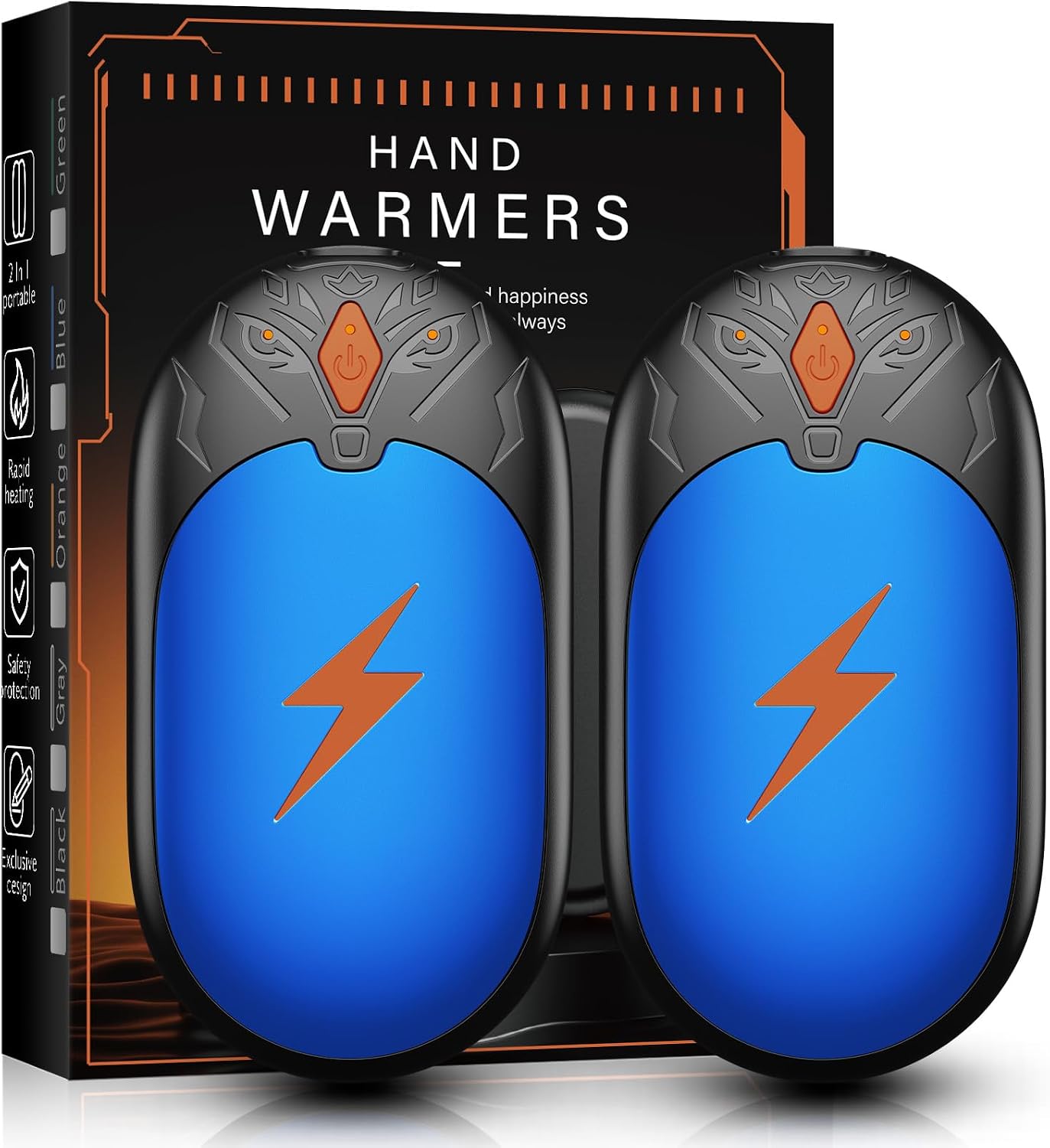 Detalle de AJVV TT-07 Rechargeable Magnetic Hand Warmers, 2-Pack with 3 Heat Levels