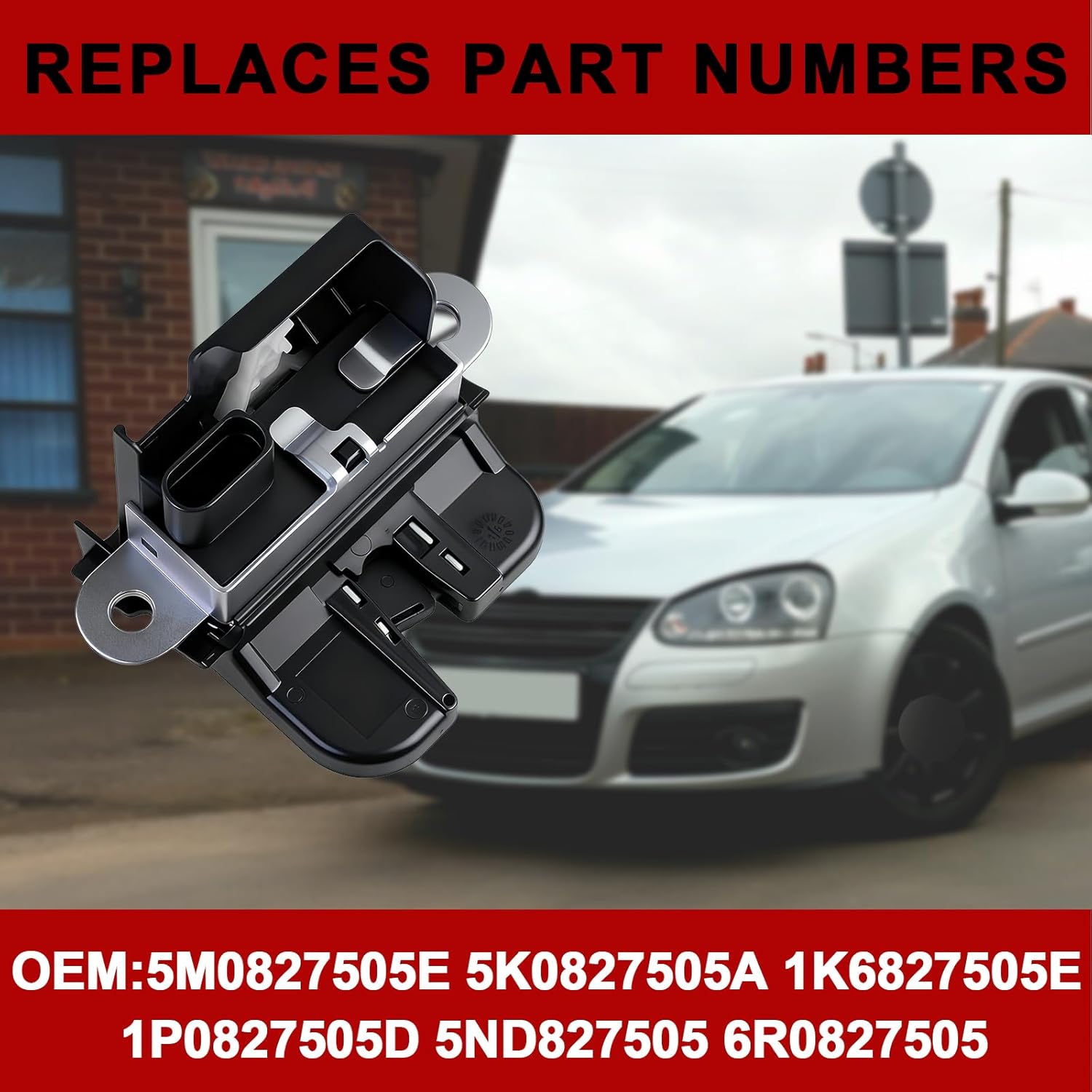Thumbnail 1 de ERMWALR Tailgate Lock for VW and Seat Skoda Group – OEM-Style Trunk Latch Actuator 5M0827505E / 1K6827505A