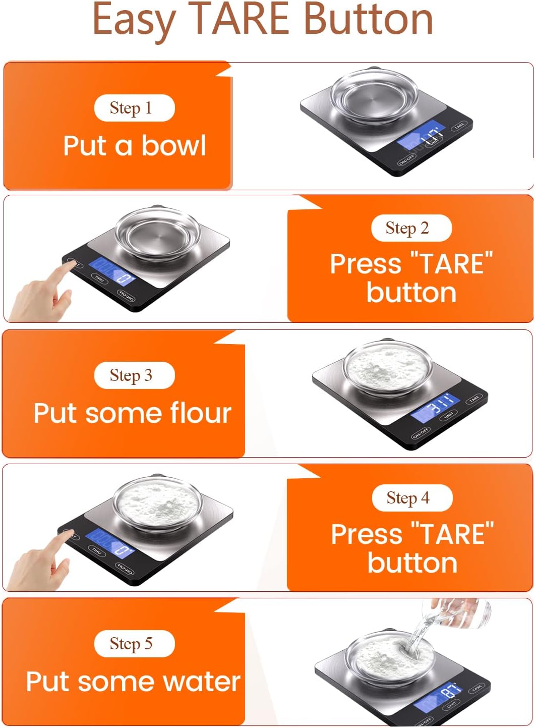 Thumbnail 6 de GGQ Food Scale 33lb digital kitchen ⚖