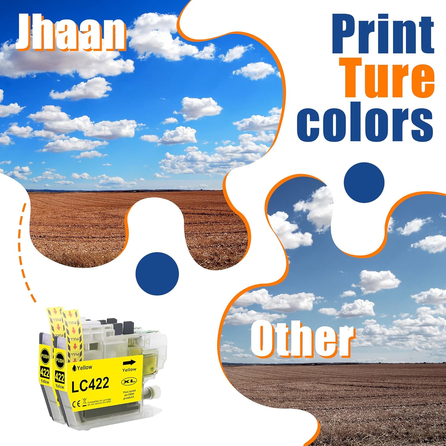 Thumbnail 3 de Brother LC422XL Cartuchos Compatible para MFC-J5340DW 🖨