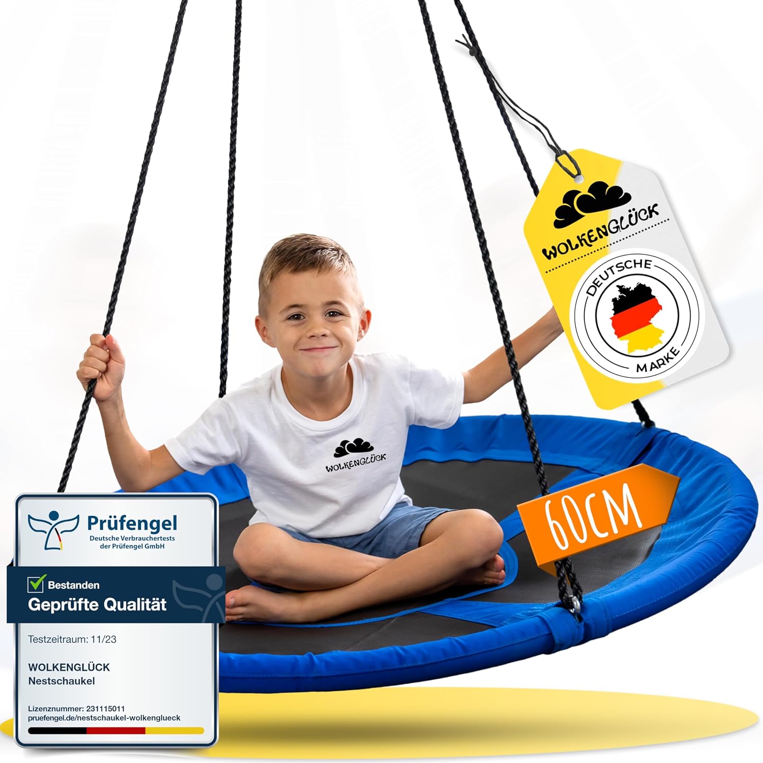 WOLKENGLÜCK Nestschaukel 60 cm, bis 150 kg
