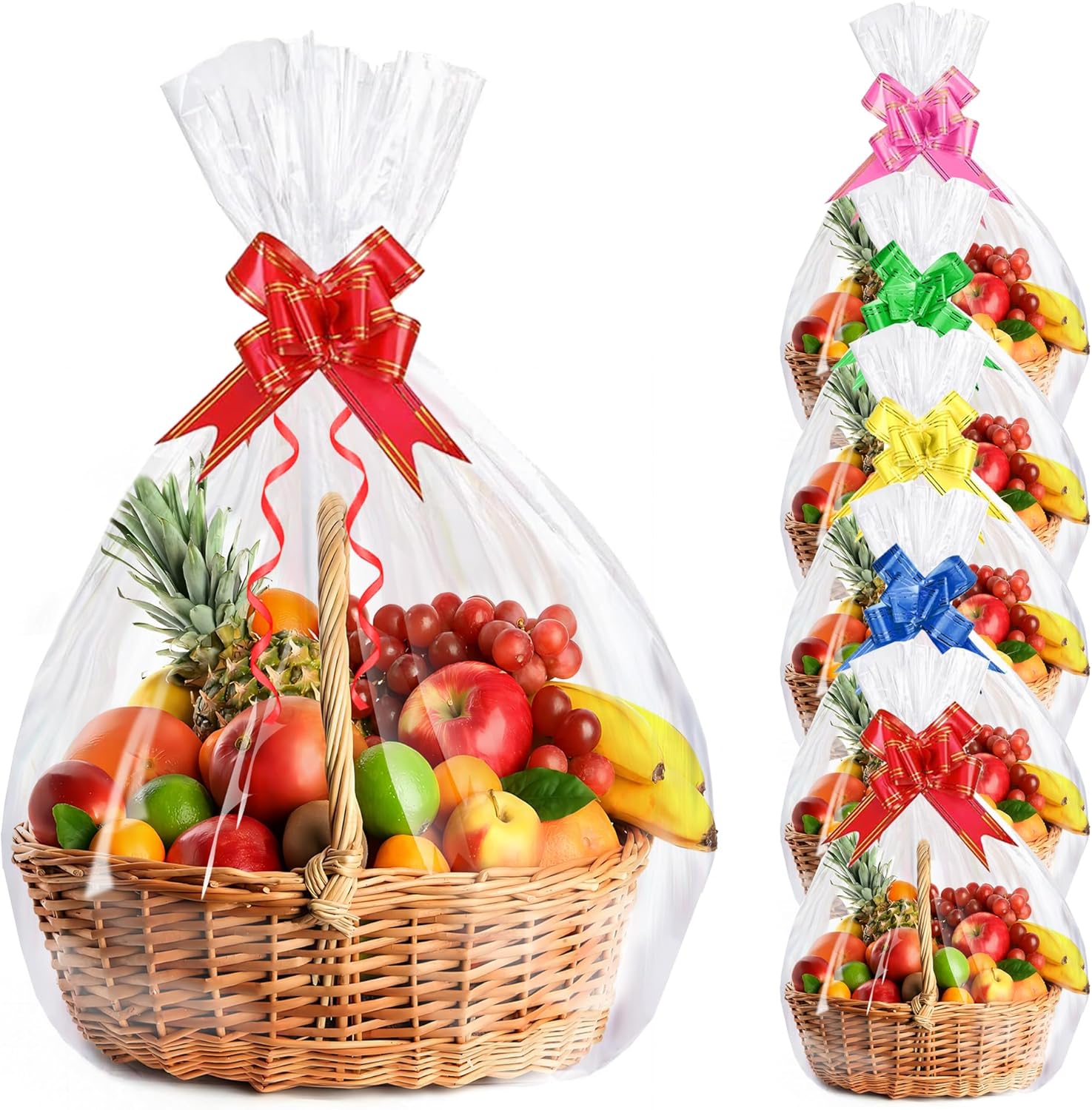 SAHMVER Large Cellophane Gift Bags 70x52cm