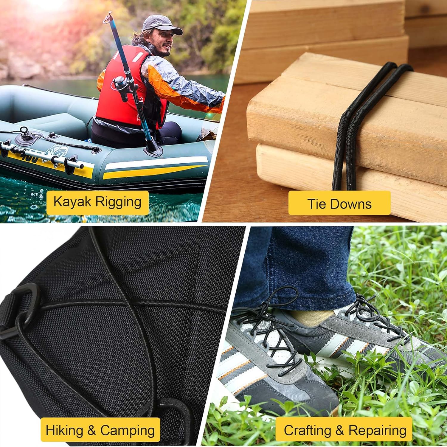 Thumbnail 4 de Zakous 1/4in x 100ft Bungee Cord Roll