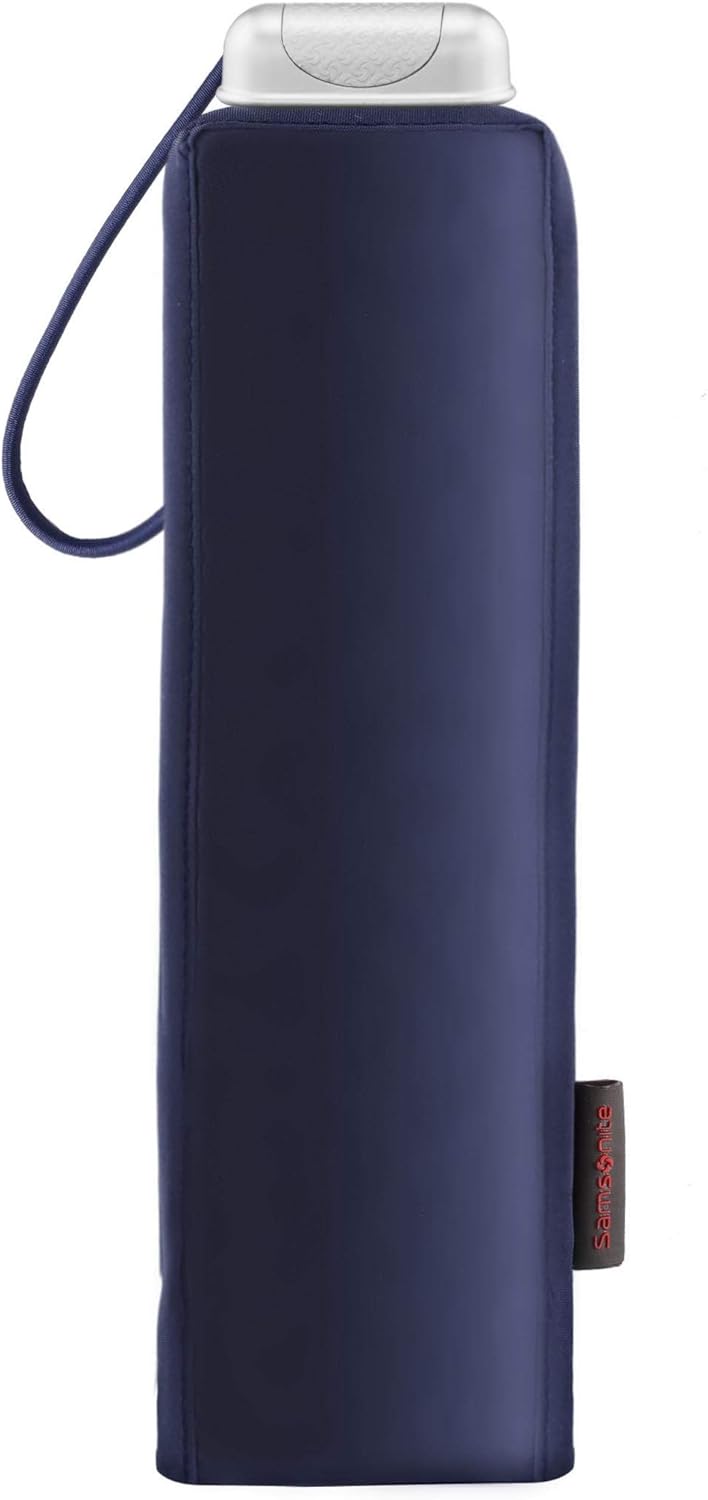 Thumbnail 1 de Samsonite Alu Drop S - 3 Section Manual Mini Flat Ombrello Blu Indigo