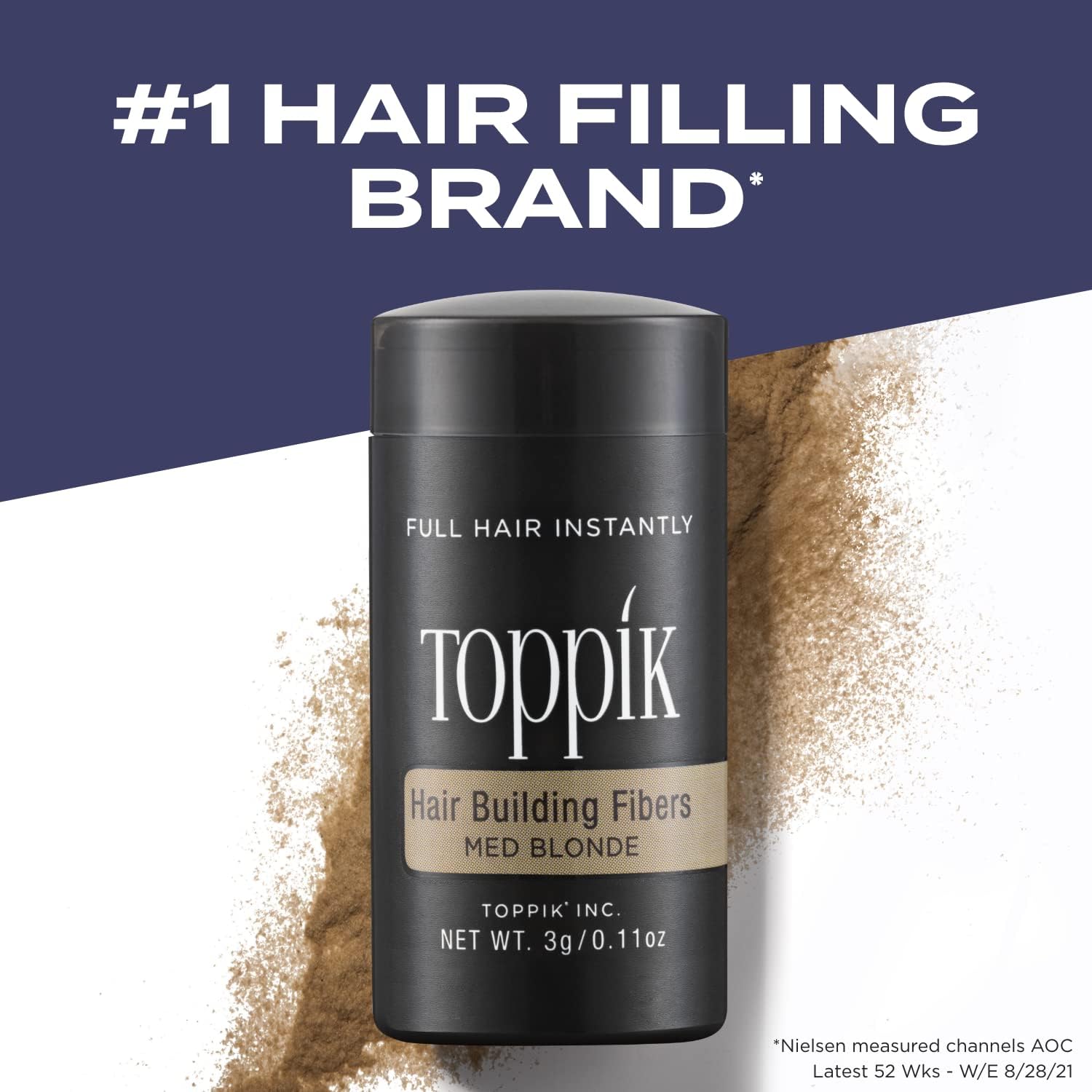 Detalle 2 de TOPPIK Densifying Hair Fibres Medium Blonde