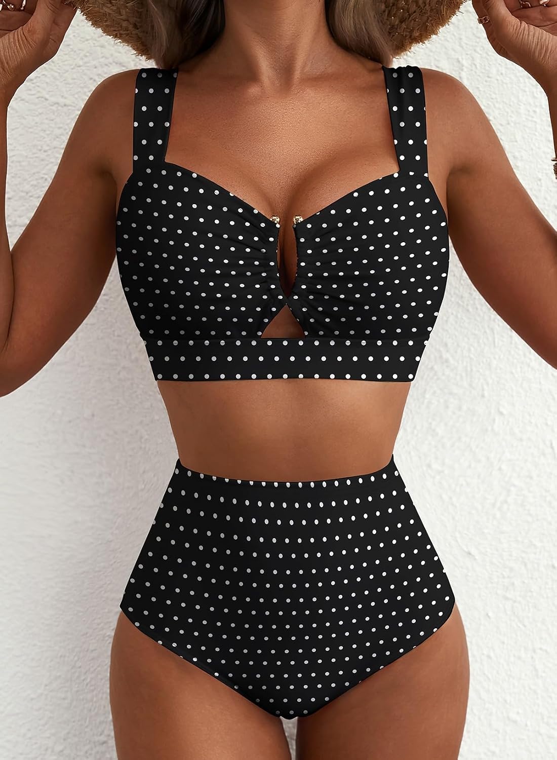 Detalle de 2 Piece Floral U Wire Cutout Bikini Set