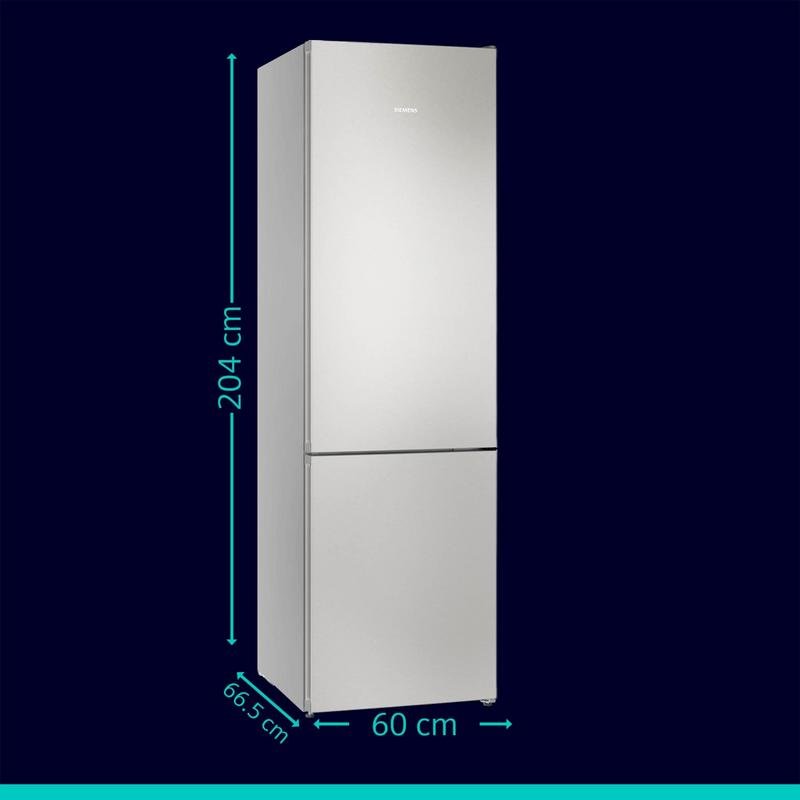 Detalle 2 de Frigorífico Combi Siemens iQ300 Total No Frost 203 cm | 363 L | Acero inoxidable