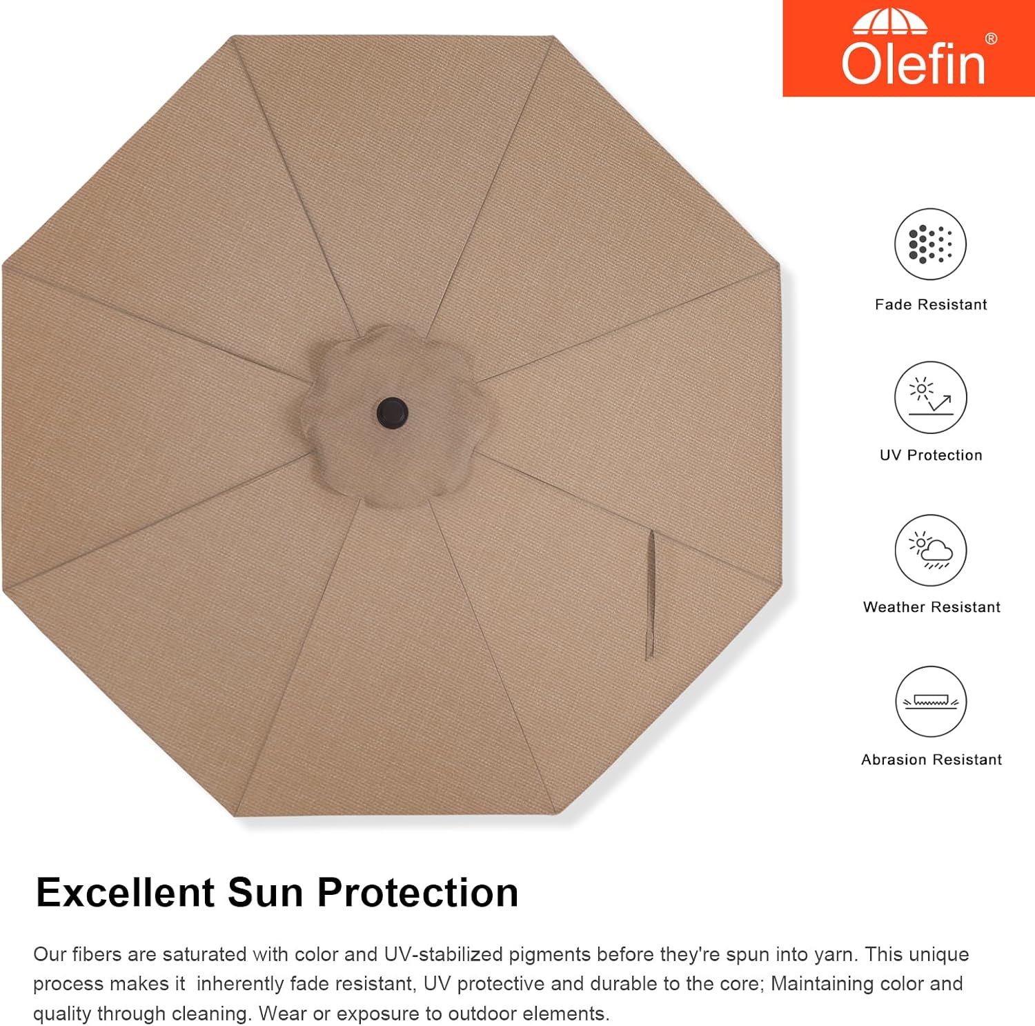 Detalle de MASTERCANOPY Patio Umbrella 9 ft