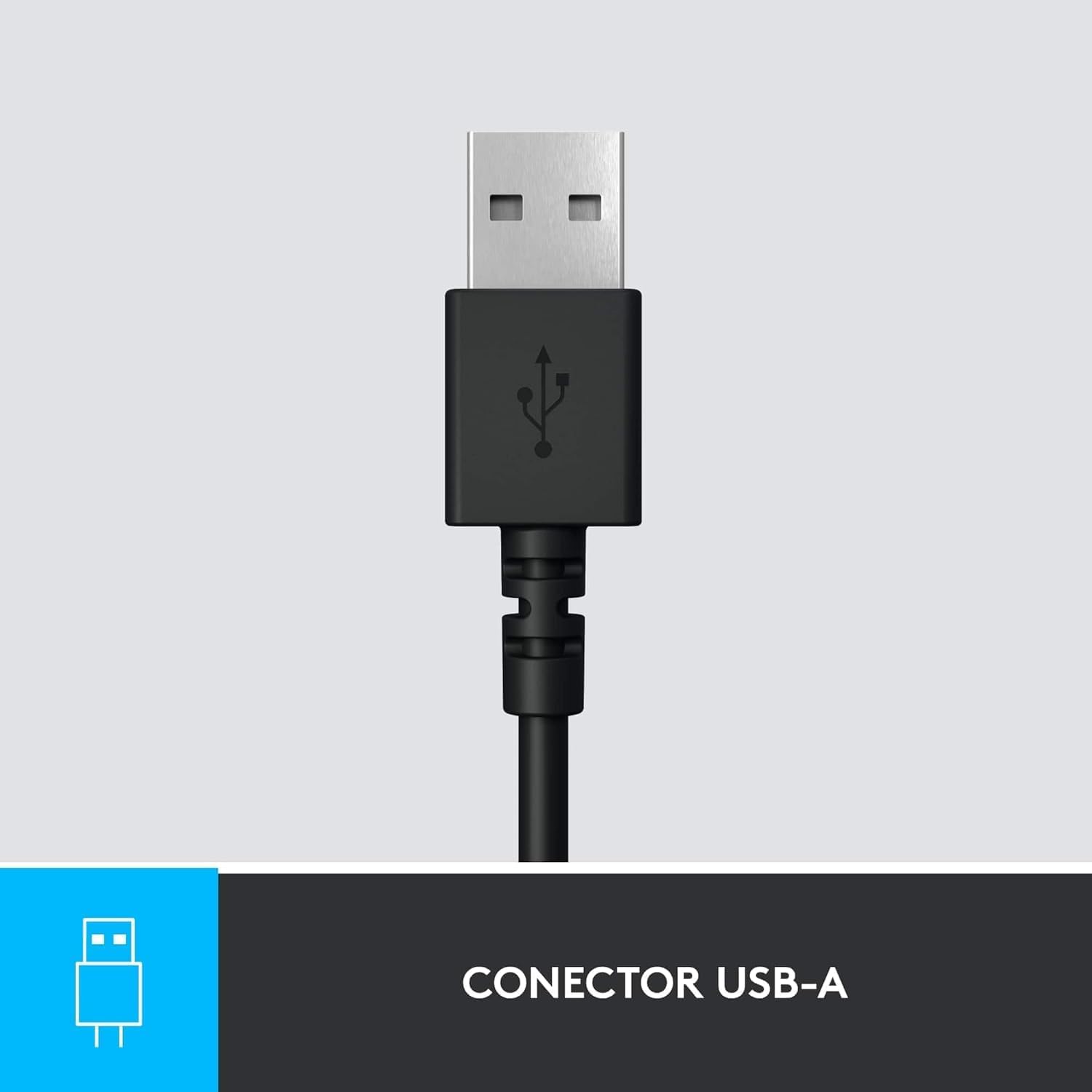 Detalle de Logitech H390: Auriculares con cable USB para PC/Portátil