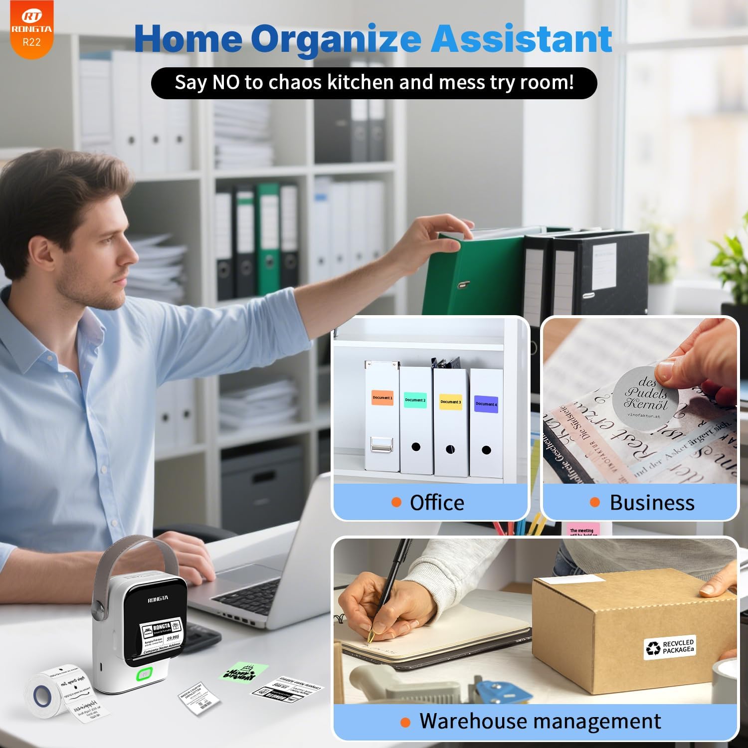Detalle 1 de Rongta Bluetooth Label Maker R22