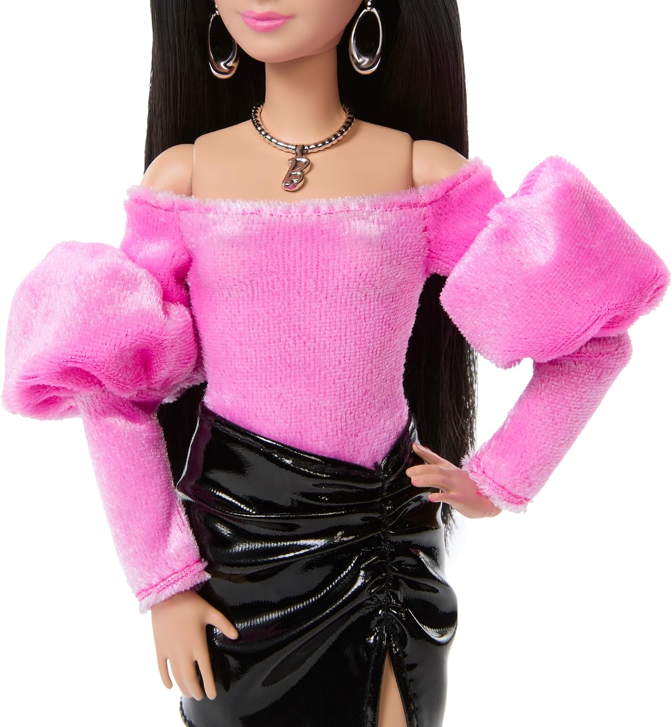Detalle de Barbie JJN76 デラックススタイル バービー人形 オフショルダートップ&スカート