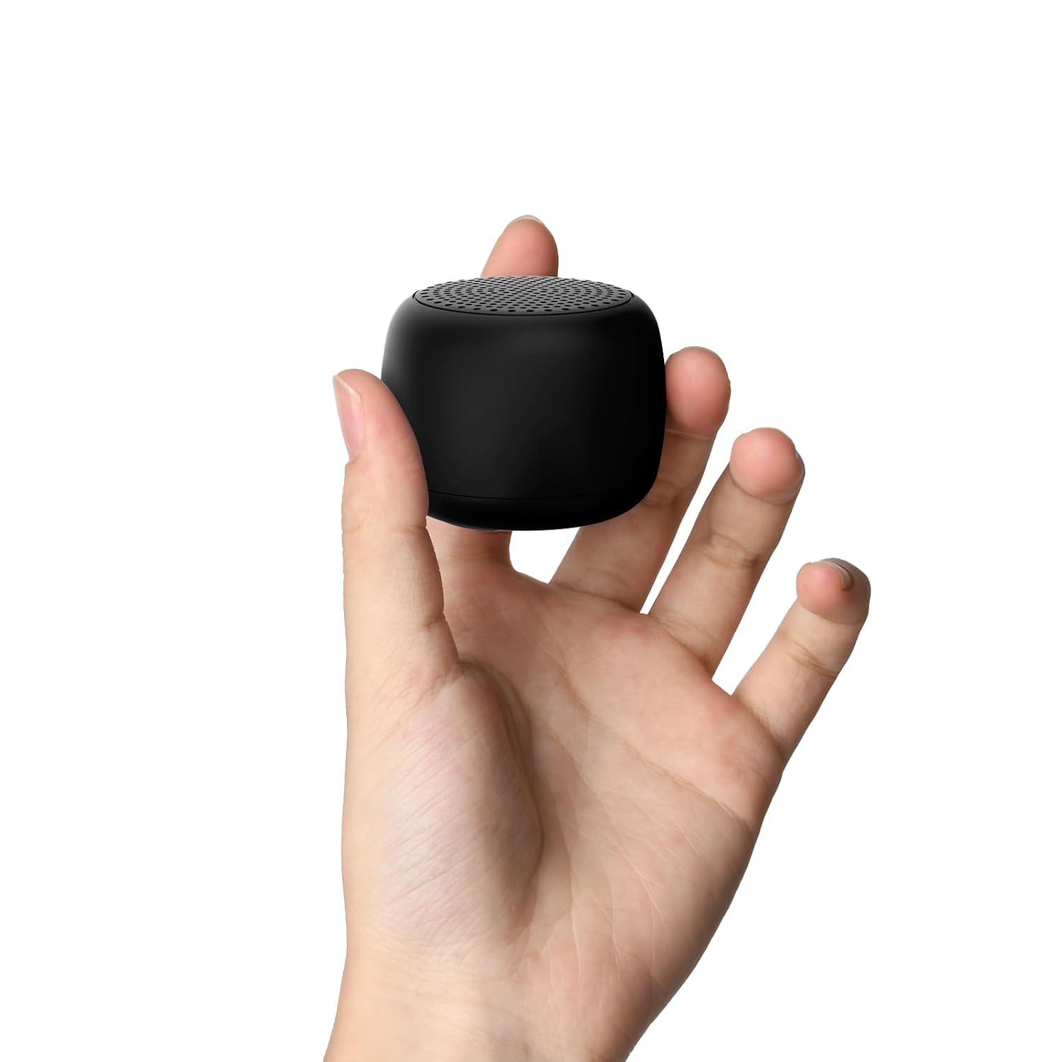 Detalle de Babelio Babelio Mini-Soundmaschine (weiß) – weiße Rauschmaschine mit Timer, 15 Sounds ohne Schleife, tragbar & wiederaufladbar (schwarz)