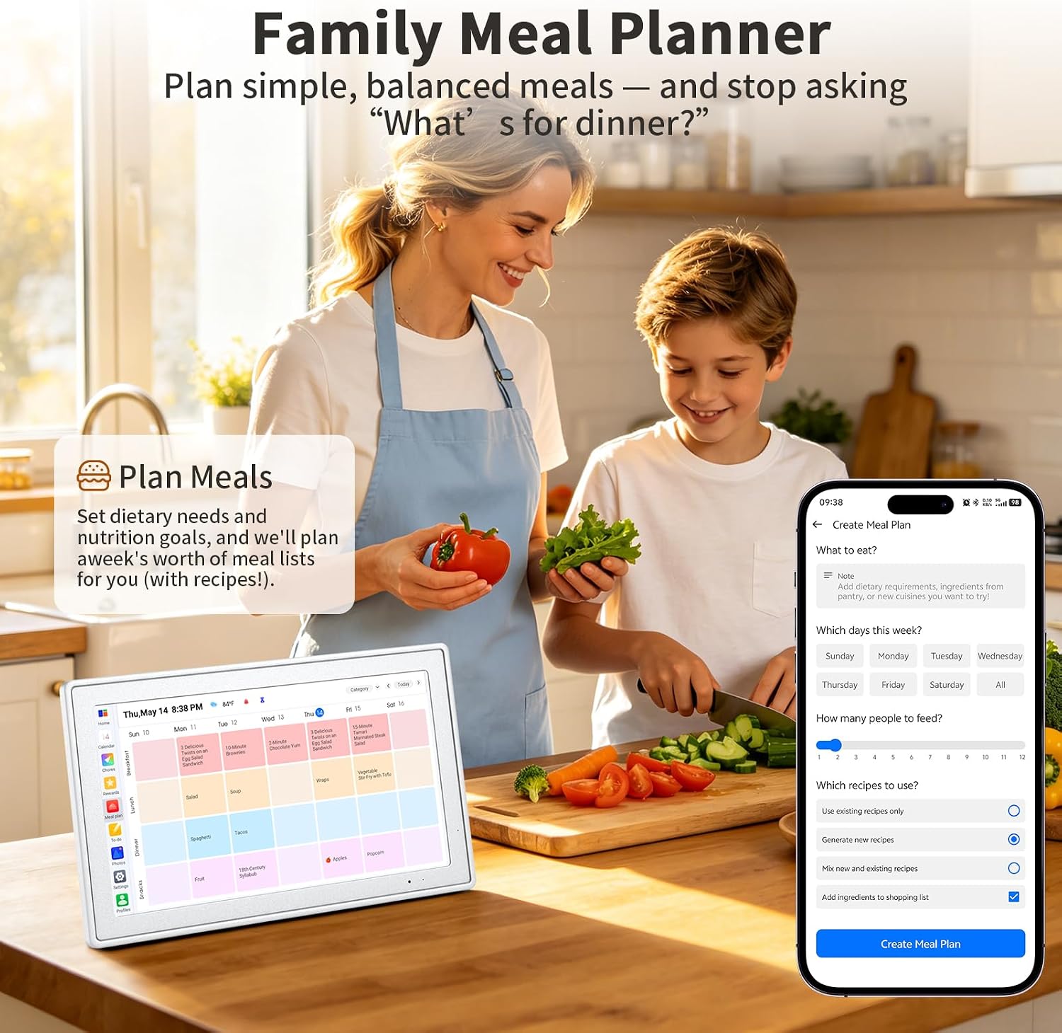 Detalle de Digital Family Calendar 15.6-inch Touchscreen