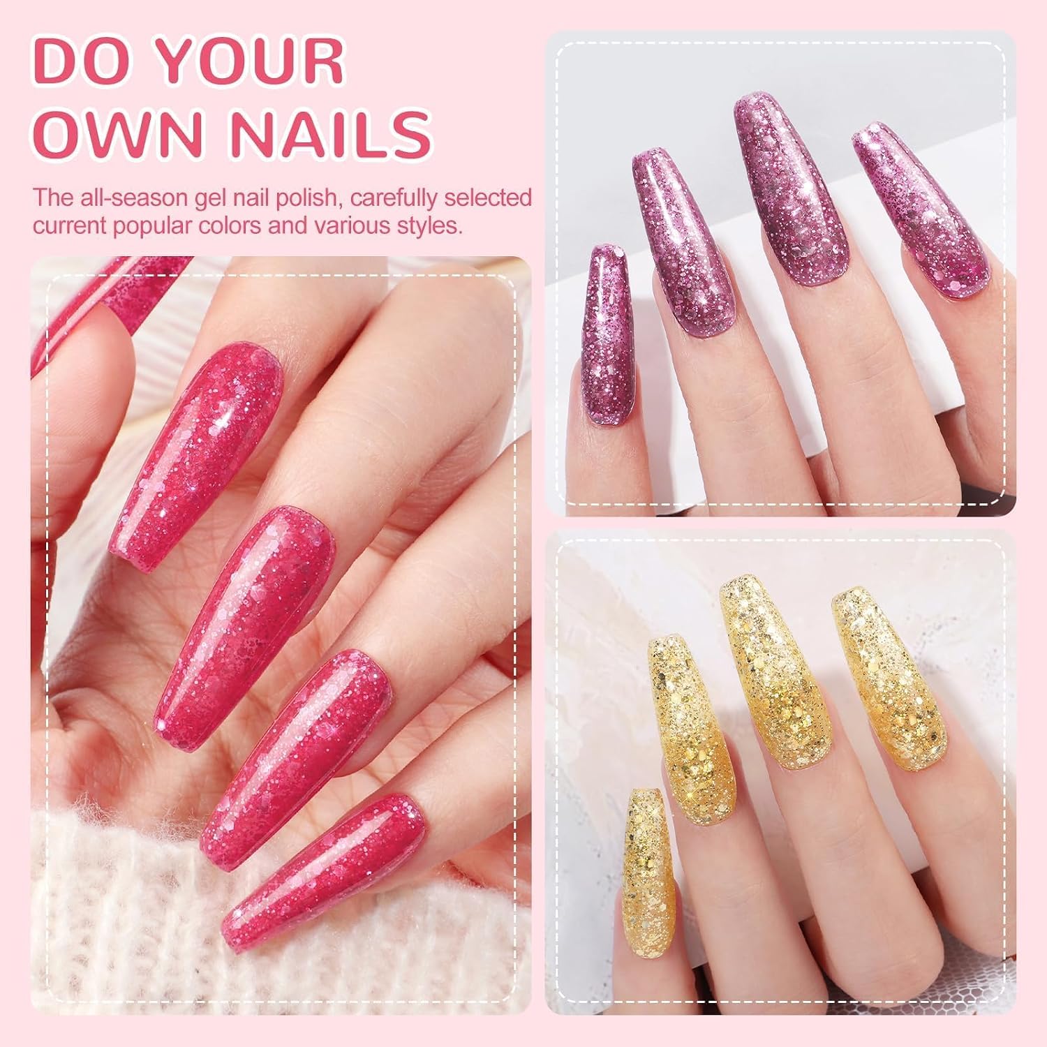Thumbnail 1 de PEACECOLOR UV Nagellack Set 40 Farben 💅