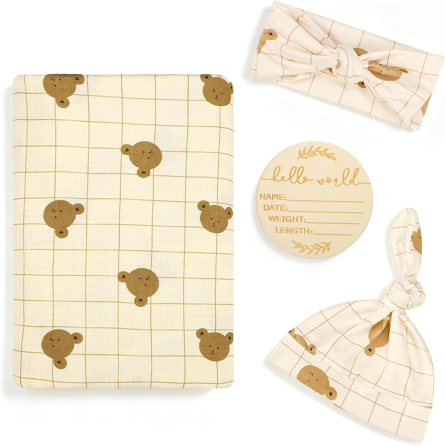 Detalle de TANOFAR Muslin Swaddle Blankets, 47 x 47 Inches
