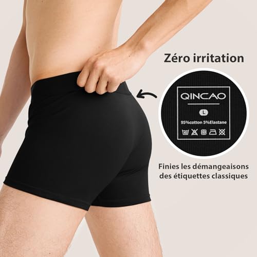 Detalle de QINCAO boxers homme en coton