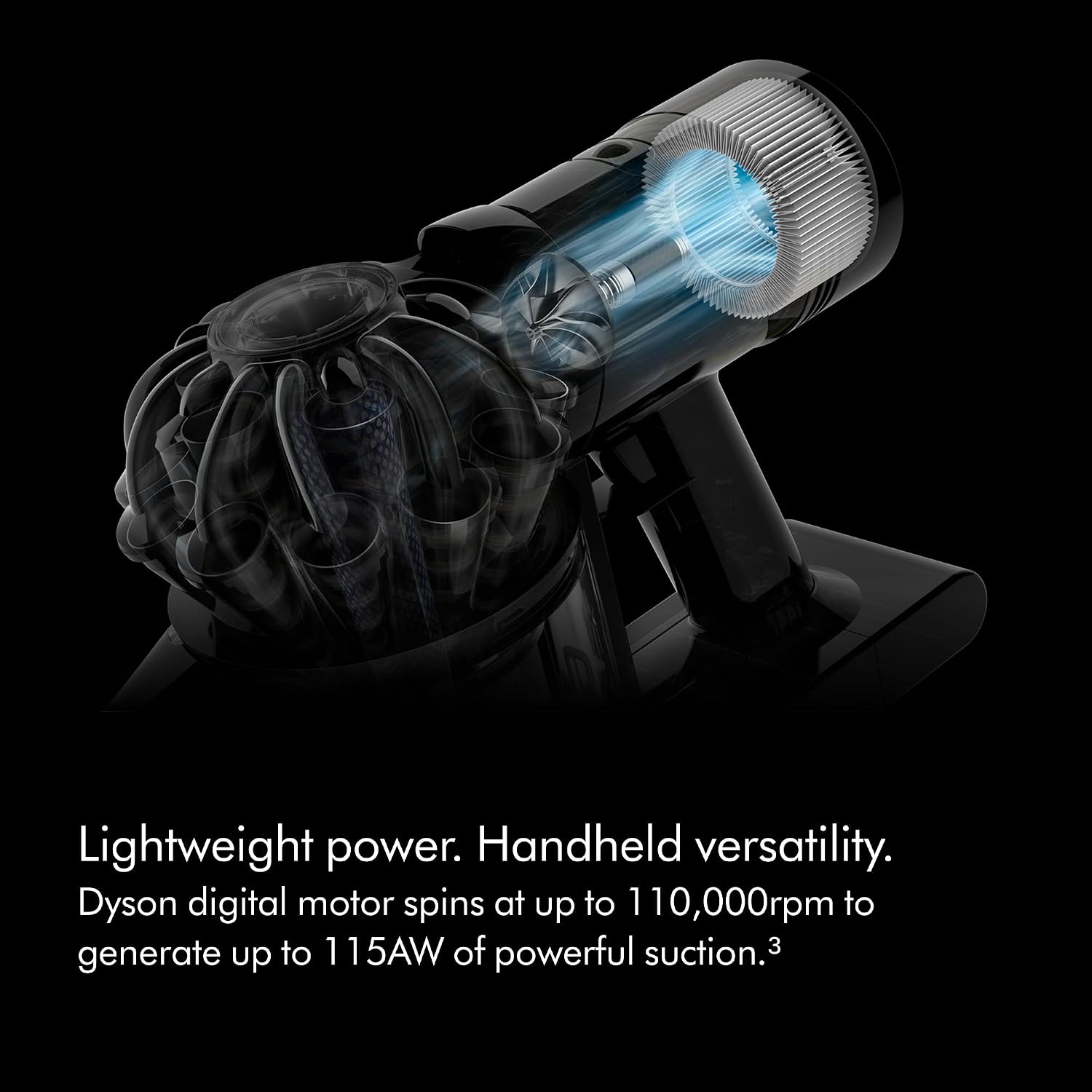 Detalle de Dyson Car+Boat handheld vacuum cleaner | 115 AW, 50 min, deep cleaning on the go