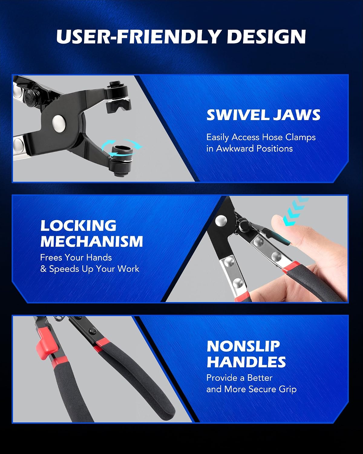 Detalle 2 de OMT Hose Clamp Pliers Set, Structural Steel