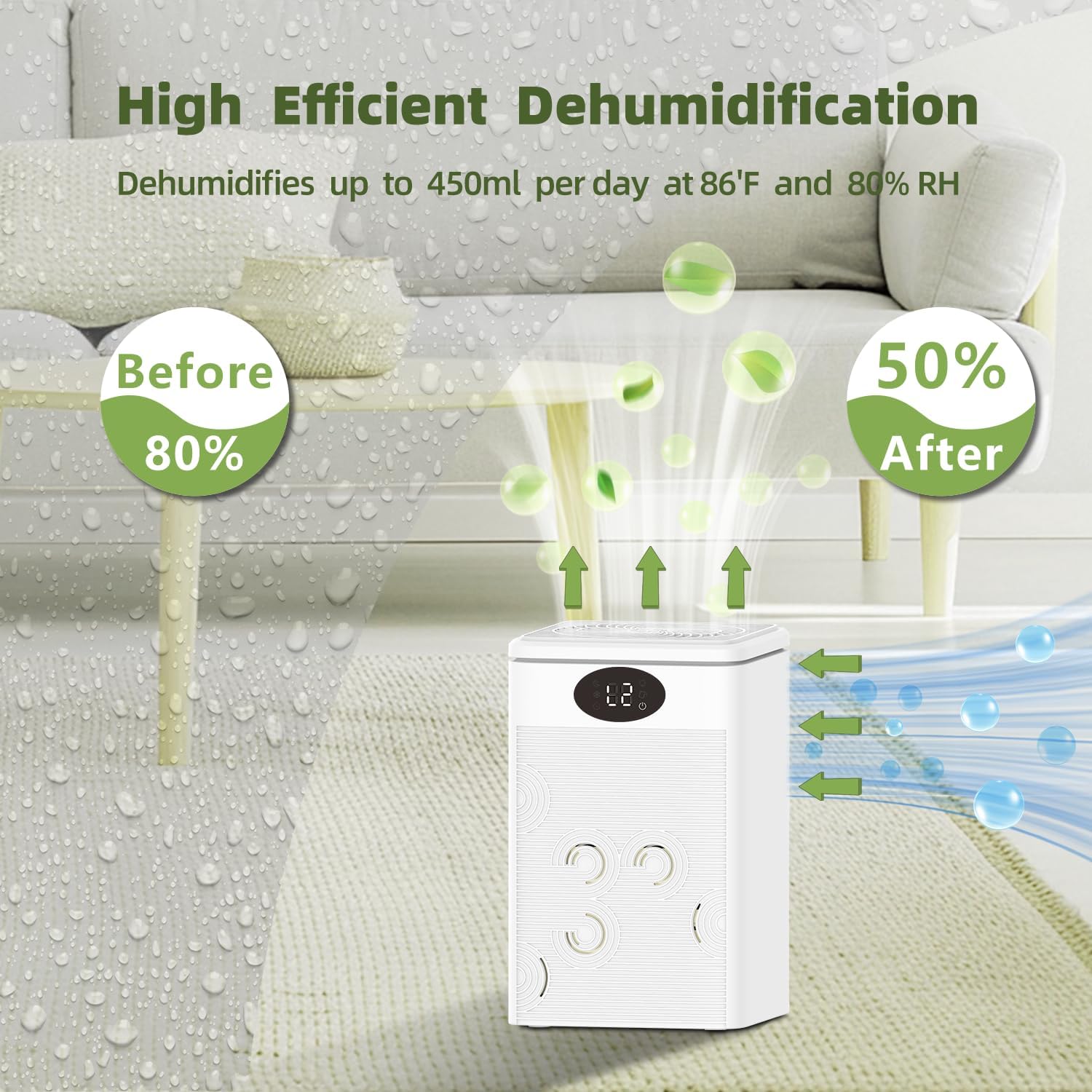 Thumbnail 1 de MTOX Dehumidifier 2200ml Quiet Home Unit