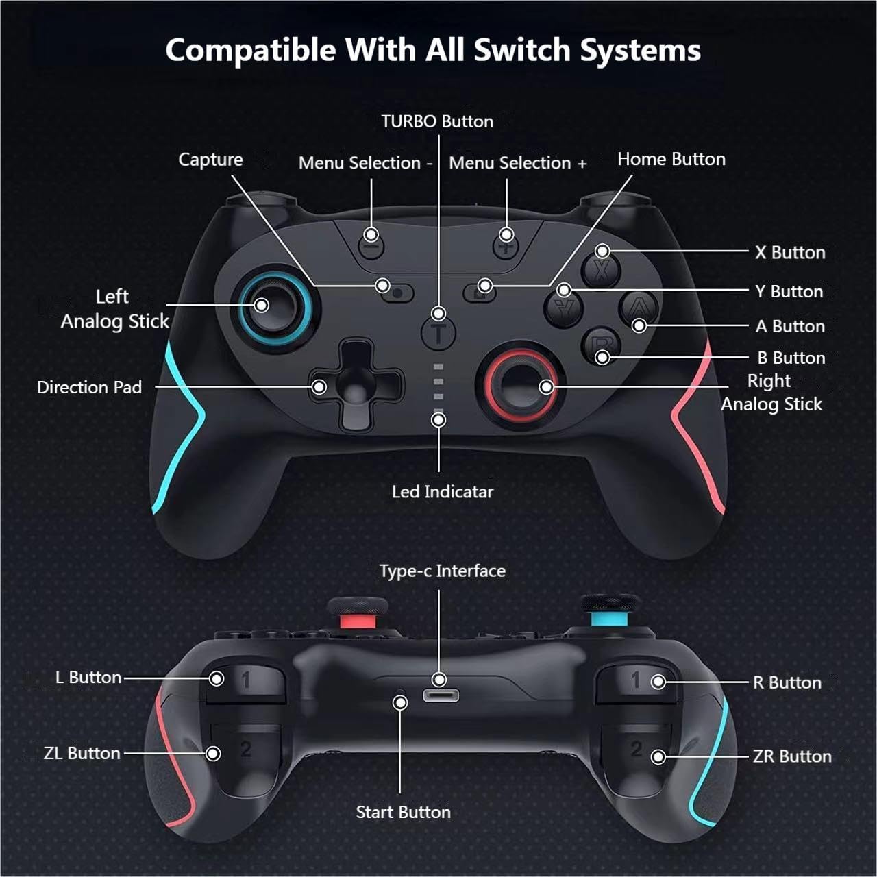 Detalle 2 de Matbip Wireless Controller 600mAh