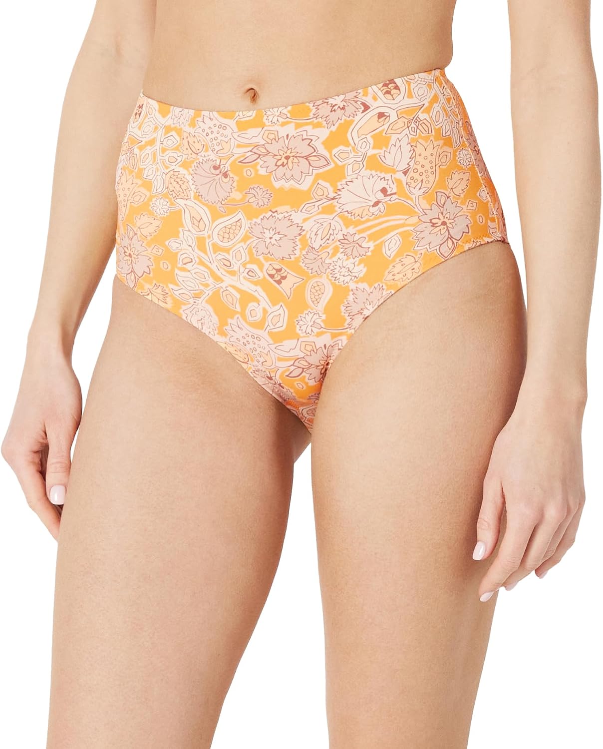 Detalle de Amazon Essentials Damen Badehose mit hoher Taille – Übergröße, 4-Wege-Stretch