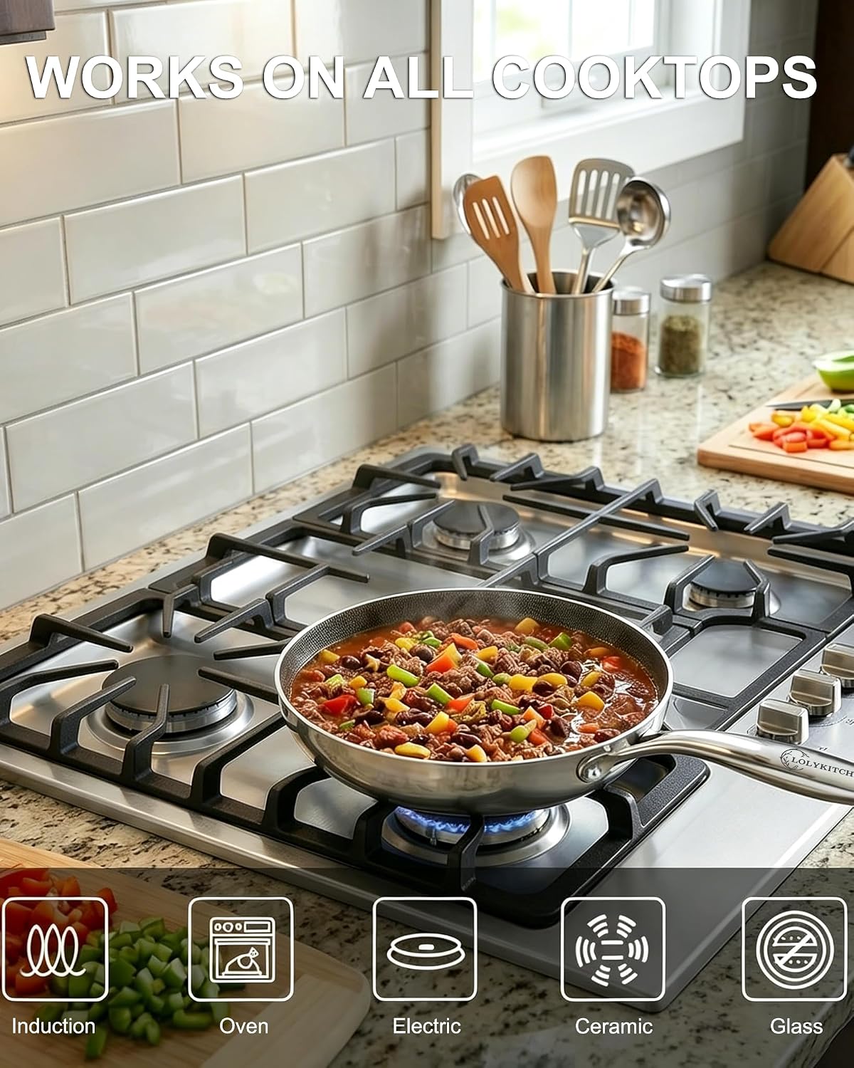 Thumbnail 4 de LOLYKITCH Cookware Set, 6 QT
